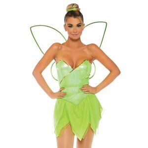 Pretty Pixie Costume, Shimmer Bodysuit with Glitter Petal Skirt